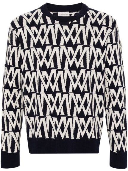 monogram-jacquard jumper